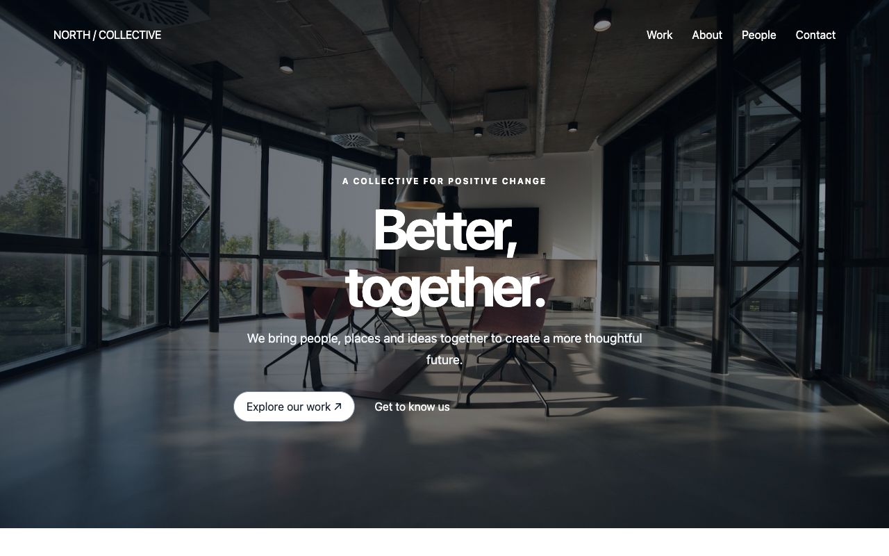 Company & team screen template